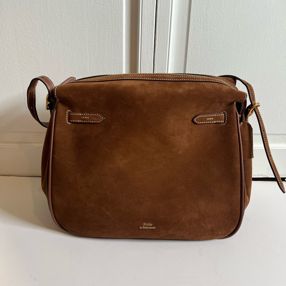 Polo ID Suede Satchel by Ralph Lauren